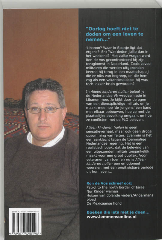 Alleen kinderen huilen achterkant