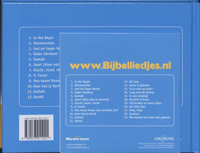 Bijbelliedjes achterkant