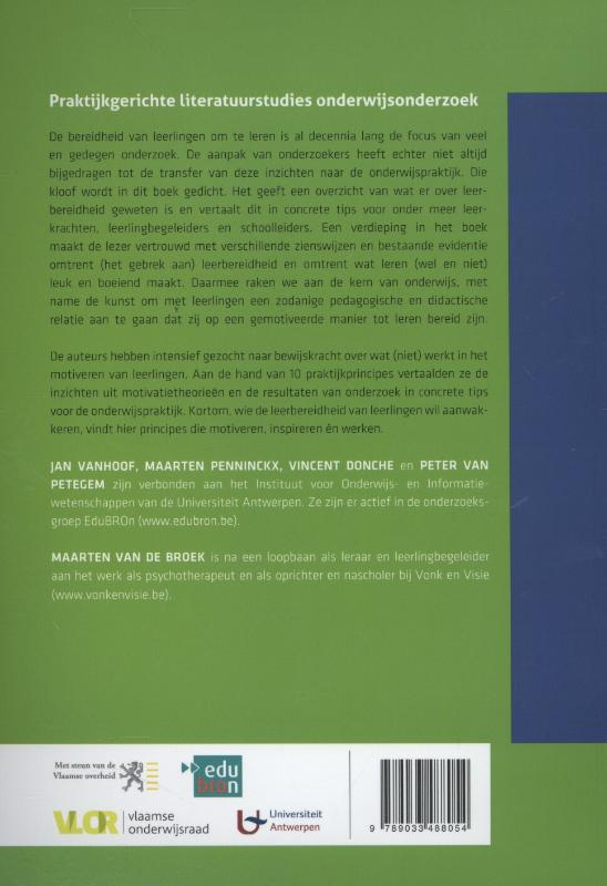 Leerbereidheid van leerlingen aanwakkeren achterkant