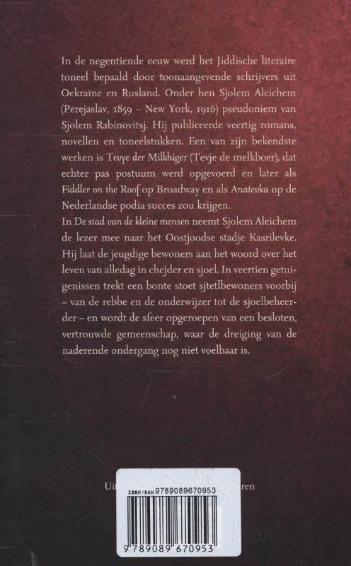 De stad van de kleine mensen achterkant