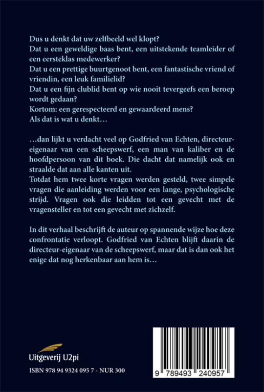 De man die zichzelf werd achterkant