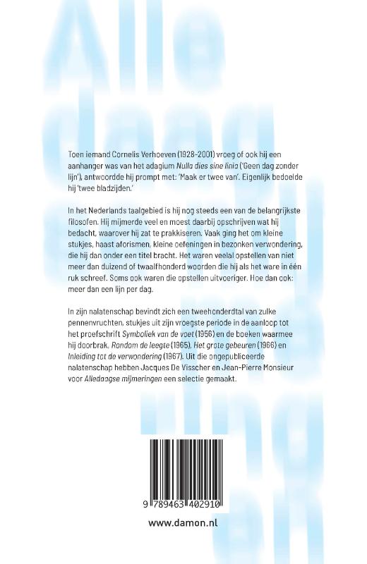 Alledaagse mijmeringen achterkant