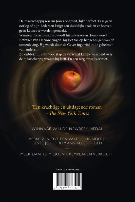 The giver achterkant