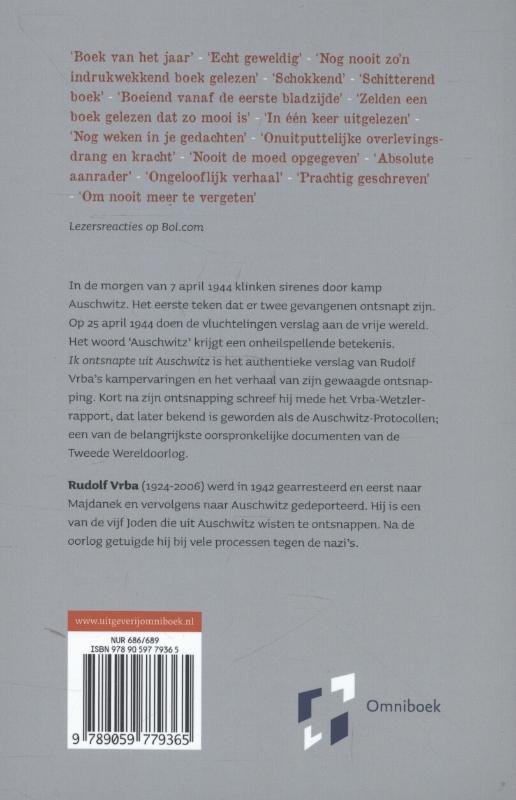 Ik ontsnapte uit Auschwitz achterkant