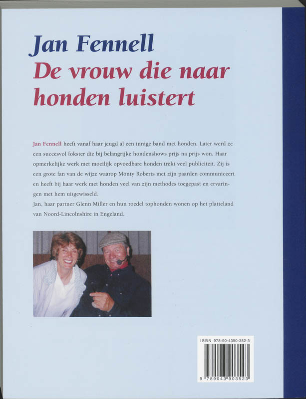 Vrouw Die Naar Honden Luistert achterkant