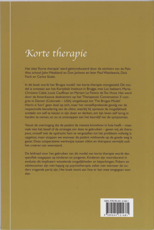 Korte therapie achterkant