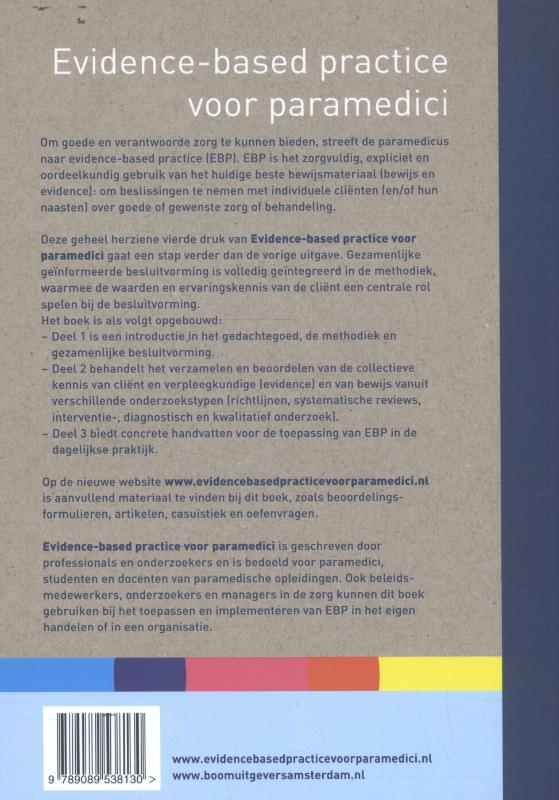 Evidence-based practice voor paramedici achterkant