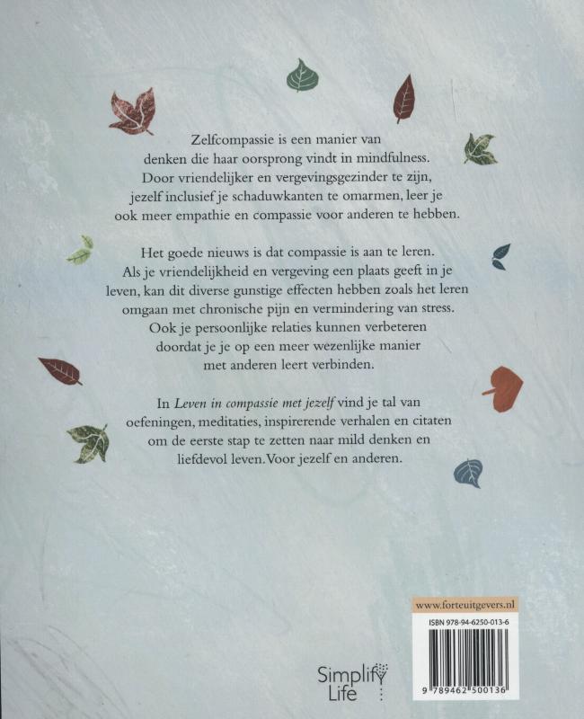 Leven in compassie met jezelf achterkant