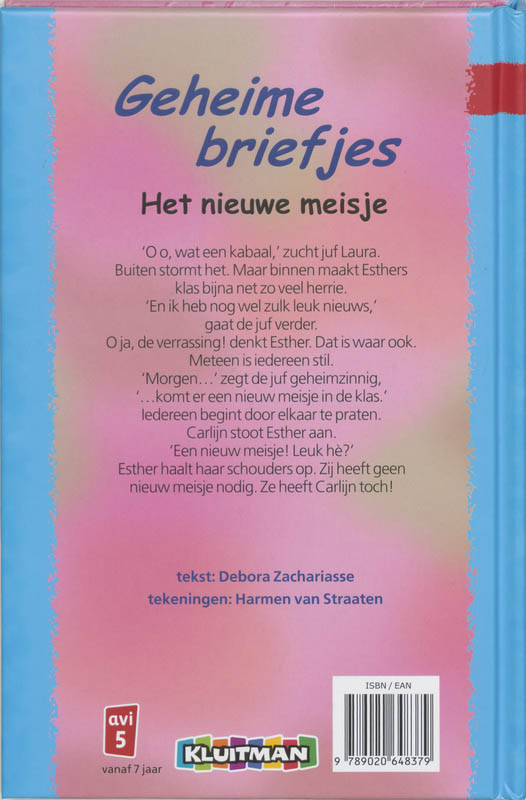 Geheime briefjes / Klavertje drie-serie achterkant