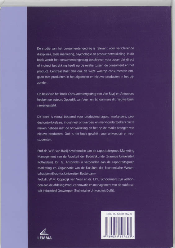 Product en consument achterkant