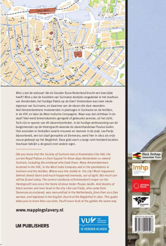 Gids slavernijverleden Amsterdam achterkant