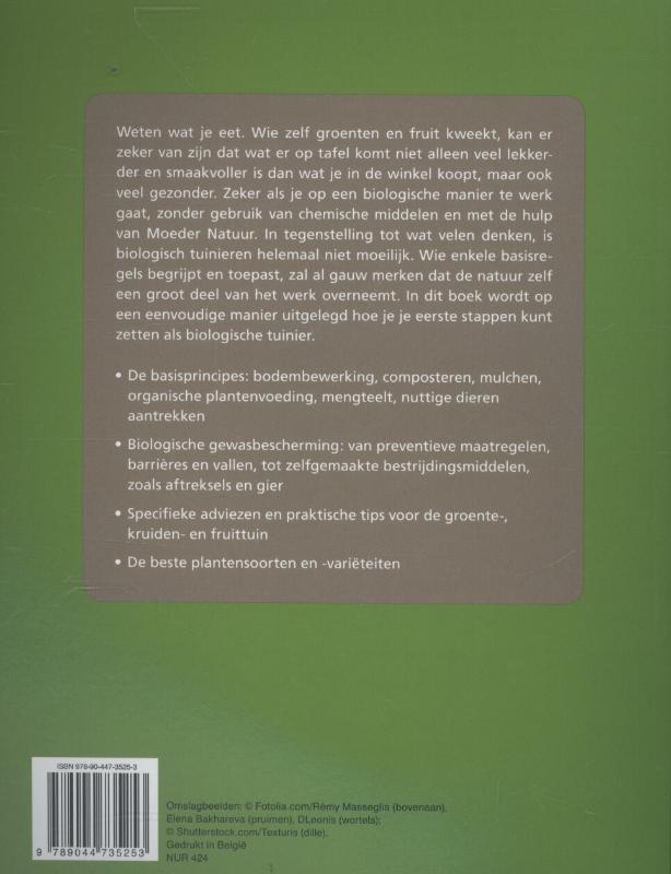 Basishandboek voor de biologische moestuin achterkant