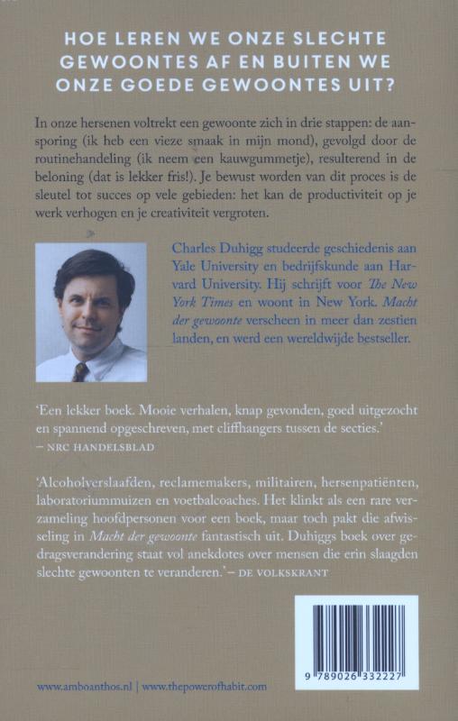 Macht der gewoonte achterkant