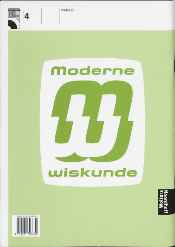 Uitwerkingenboek 4 Vmbo gt Moderne Wiskunde achterkant