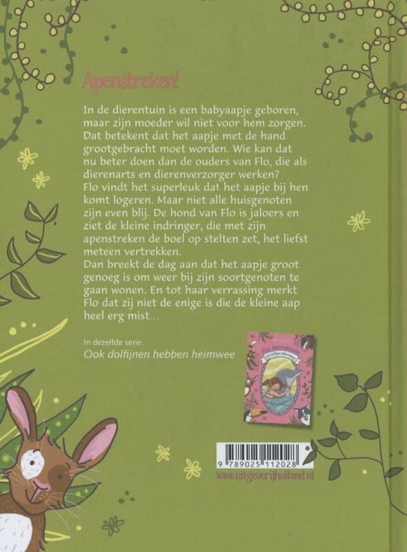 Apenmama gezocht / Flo's dierenpension / 1 achterkant