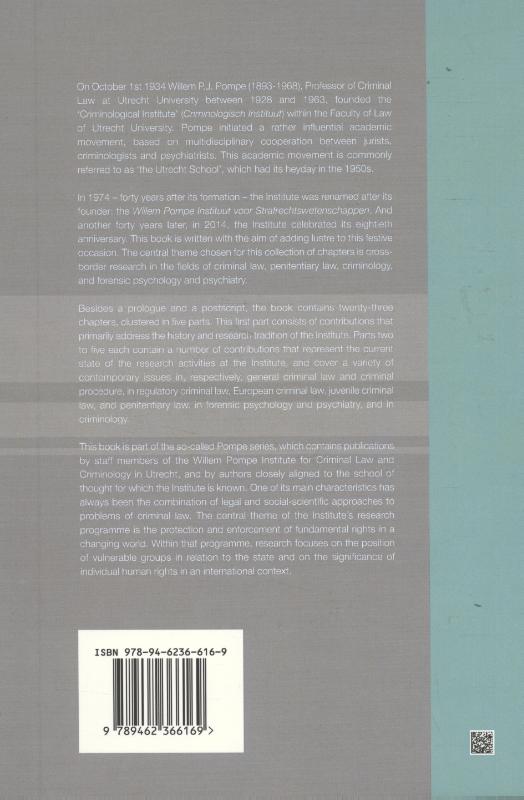 Overarching views of crime and deviancy / Pompe-reeks / 80 achterkant