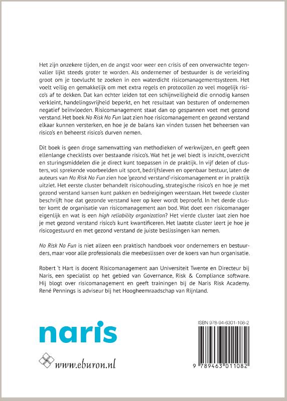 No risk no fun achterkant