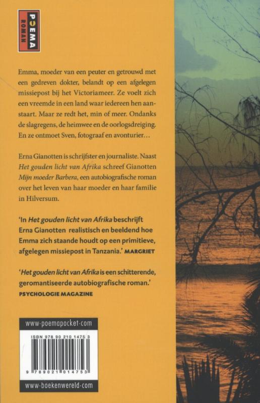 Het gouden licht van Afrika achterkant