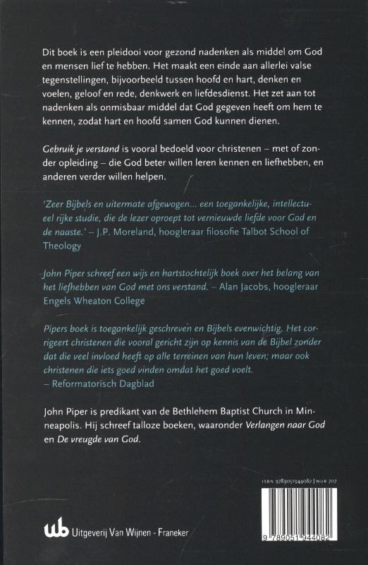 Gebruik je verstand! achterkant