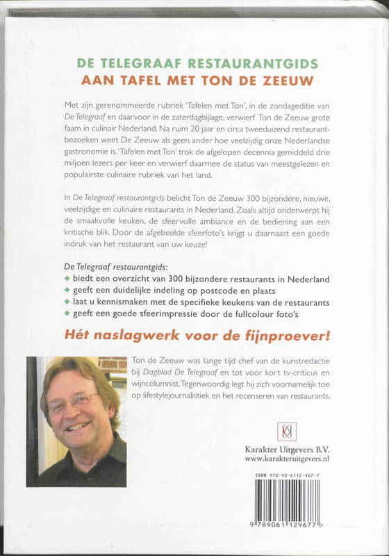 De Telegraaf Restaurantgids achterkant