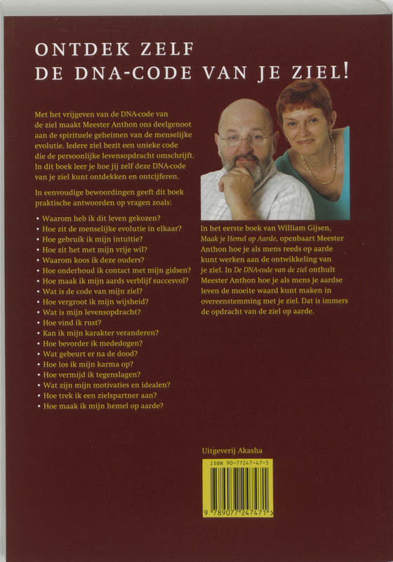 De DNA-code van de ziel achterkant