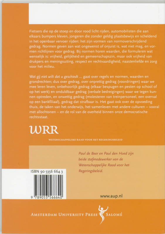 Wat gij niet wilt dat u geschiedt... achterkant