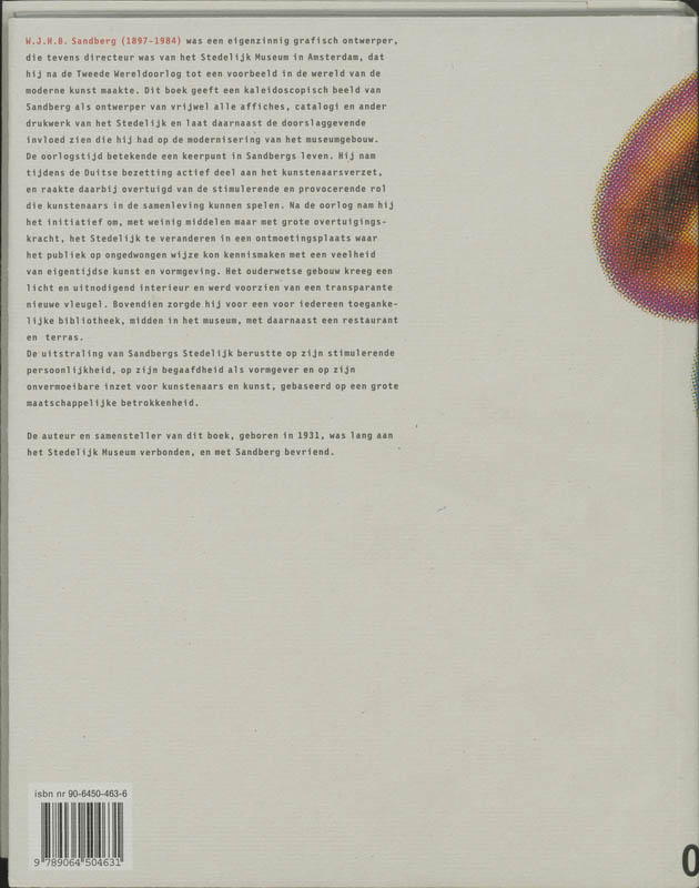 Sandberg - typograaf en museumpionier achterkant