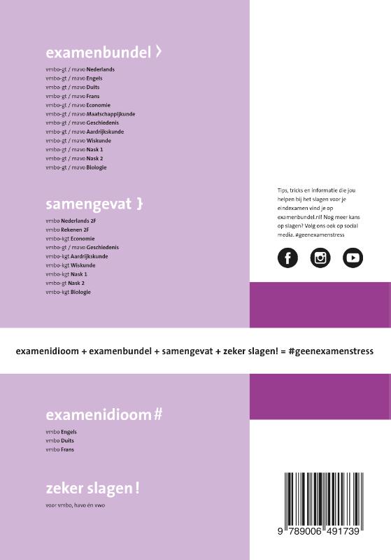 Samengevat vmbo-gt/mavo Wiskunde achterkant