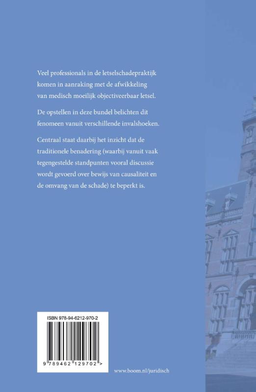 Medisch moeilijk objectiveerbaar letsel / Groningen Centre for Law and Governance achterkant