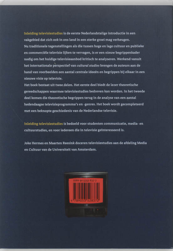 Inleiding Televisiestudies achterkant
