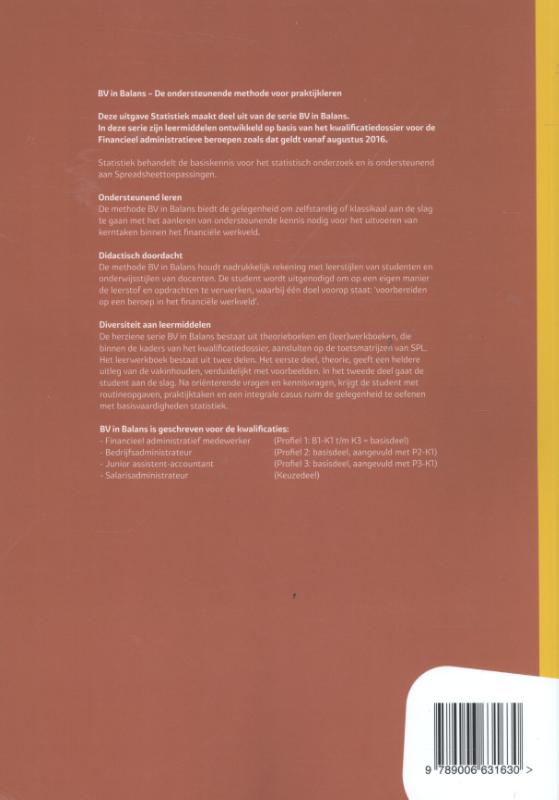 BV in balans Statistiek Leerwerkboek achterkant