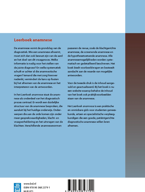 Leerboek anamnese achterkant