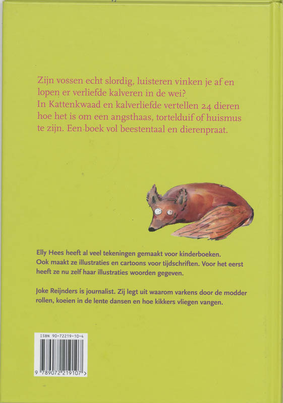 Kattenkwaad En Kalverliefde achterkant