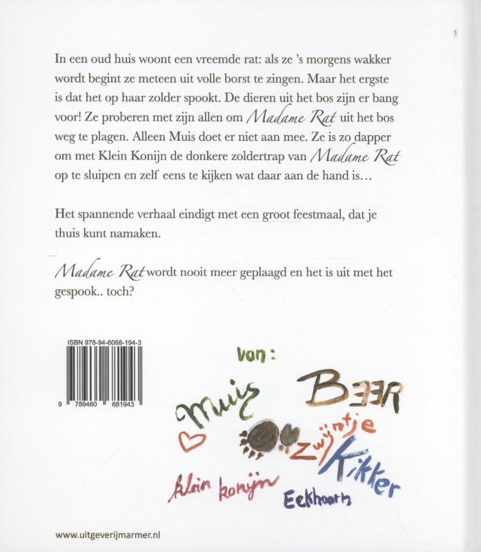 Het spookt bij Madame Rat achterkant