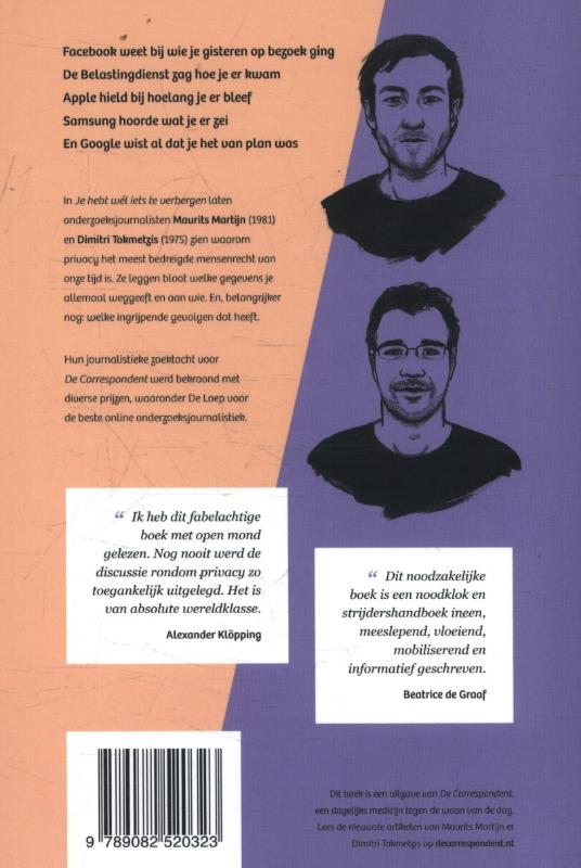 Je hebt wél iets te verbergen achterkant