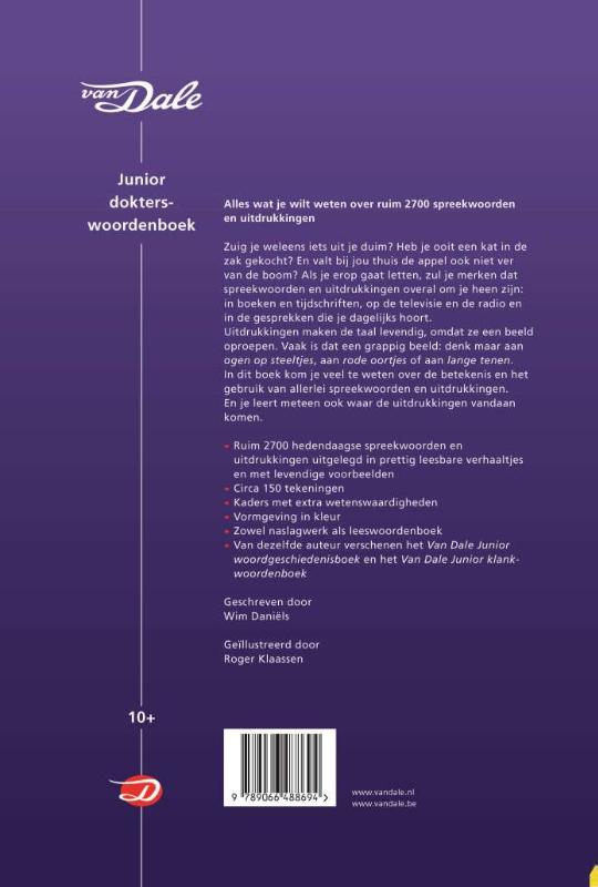 Van Dale Junior Dokterswoordenboek achterkant