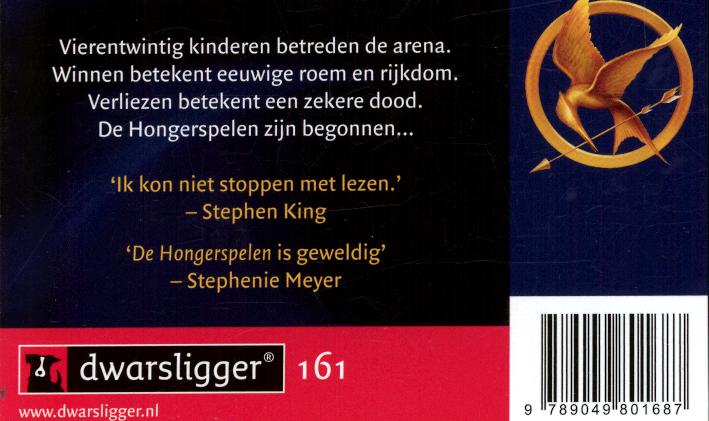 De hongerspelen / De Hongerspelen / 1 achterkant