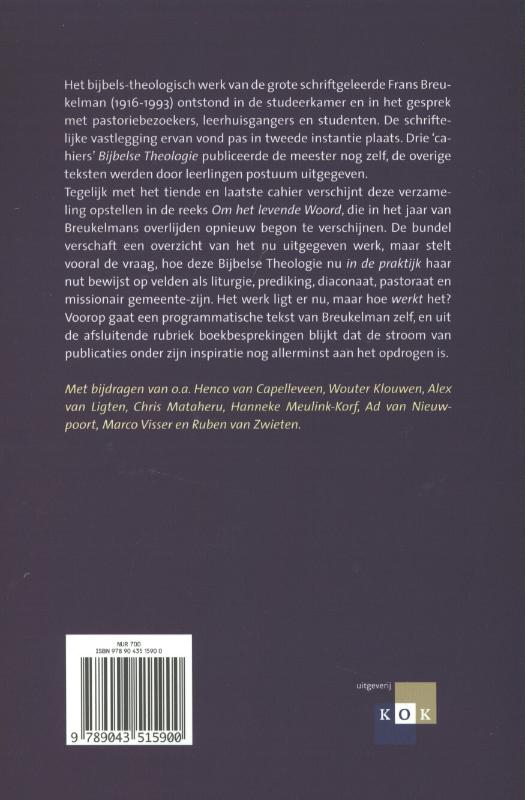 Bijbelse Theologie In De Praktijk achterkant