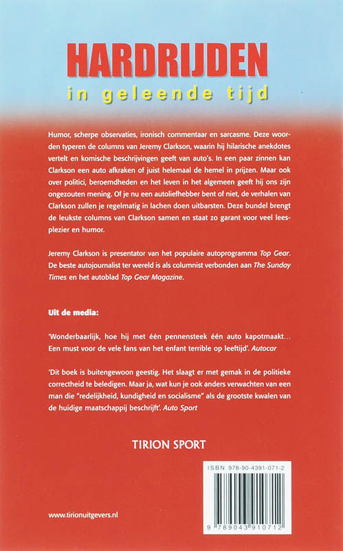Hardrijden In Geleende Tijd achterkant