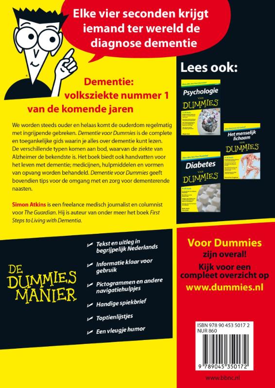 Dementie voor dummies / Voor Dummies achterkant