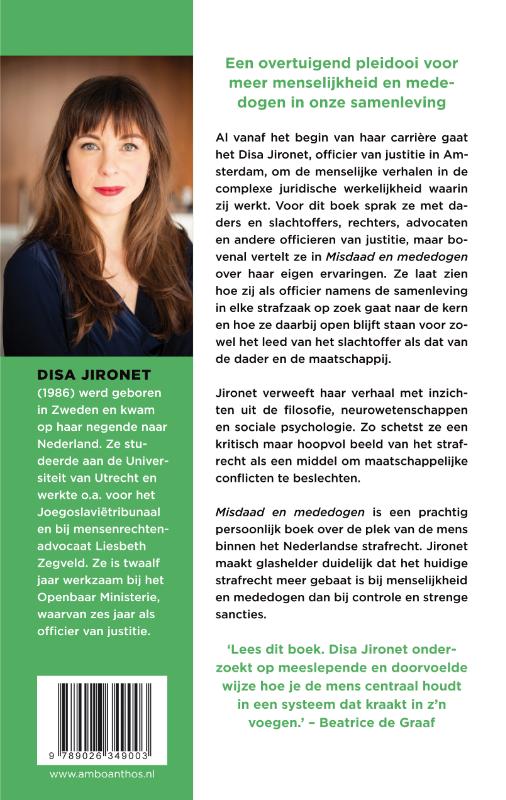 Misdaad en mededogen achterkant