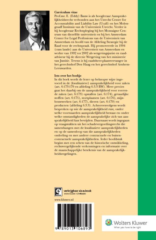 Onrechtmatige daad: aansprakelijkheid voor zaken / Monografieen BW / B47 achterkant