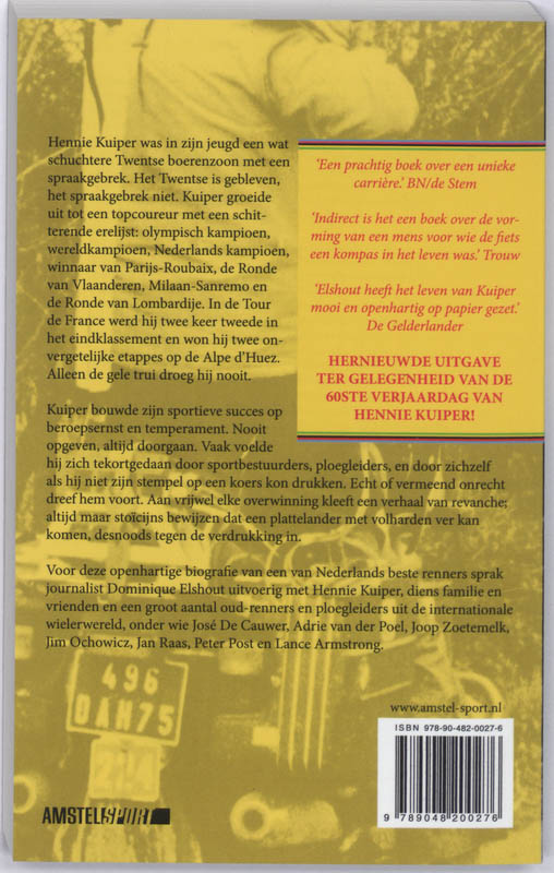 Alleen vooruit / Amstel Sport achterkant