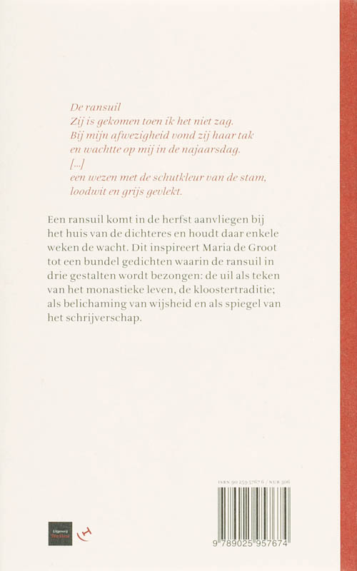 De Komst Van De Ransuil achterkant