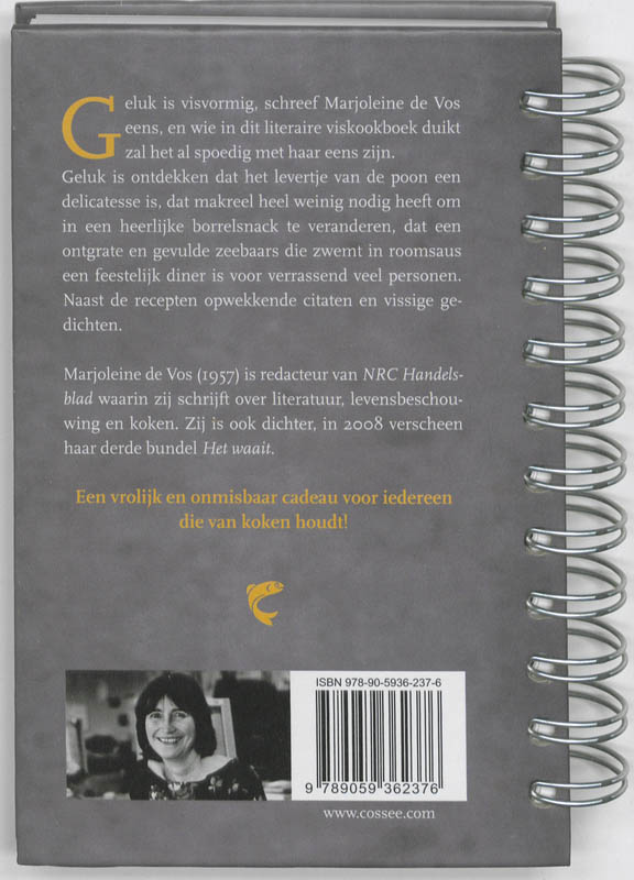 Een Vis, zwemmend in roomsaus achterkant