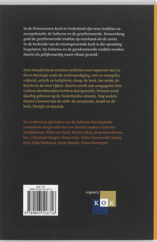 Luthers gezien achterkant