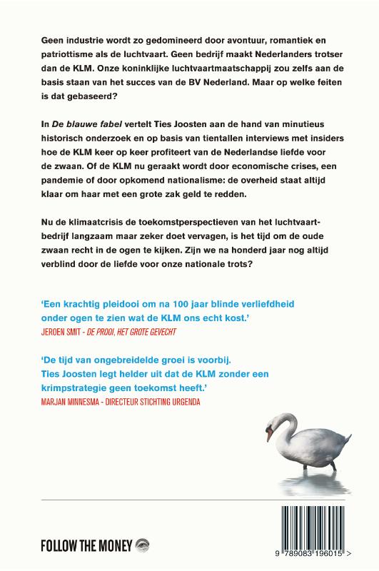 De blauwe fabel achterkant