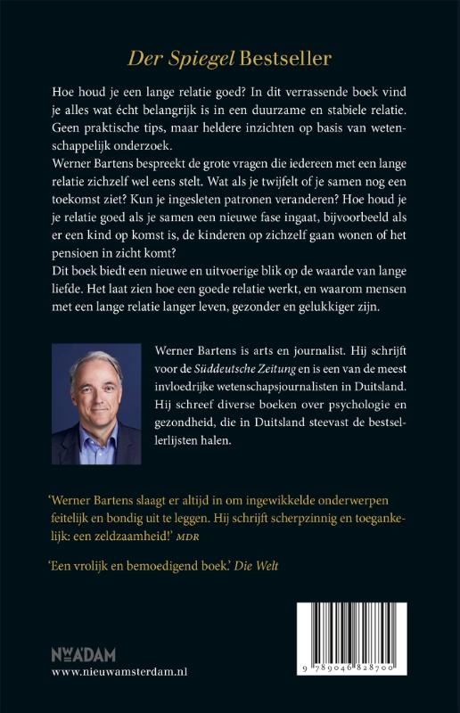 Het geheim van lange liefde achterkant