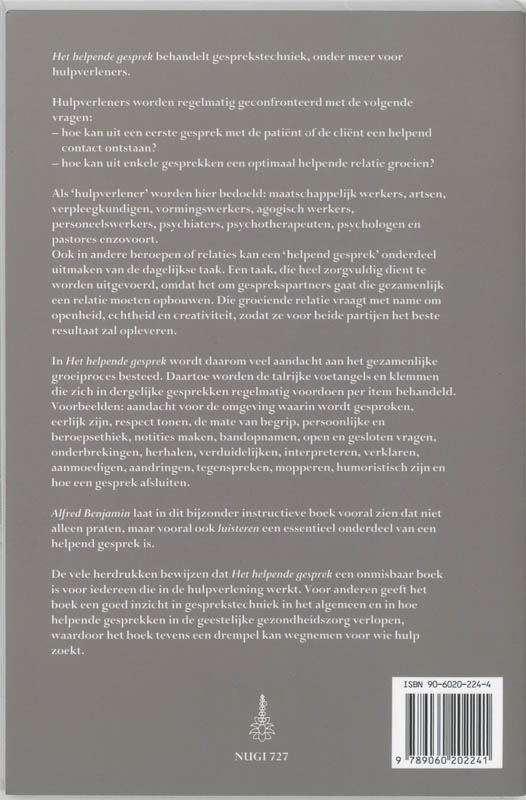 Helpende Gesprek achterkant