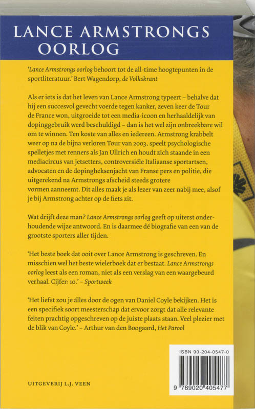Lance Armstrongs Oorlog achterkant